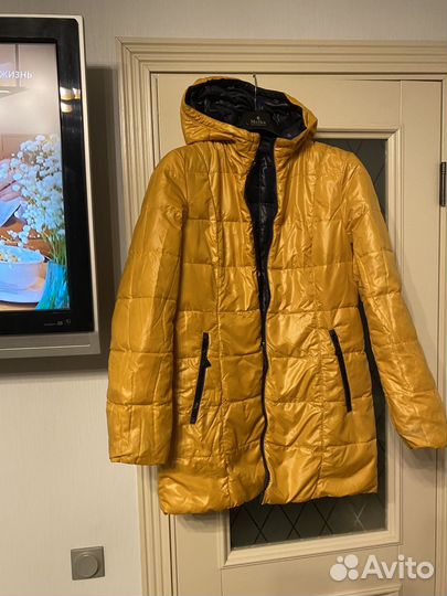 Пуховик женский двусторонний размер 50- 52
