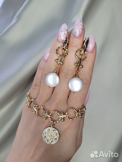 Серьги и браслет