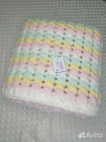 Плед детский плюшевый