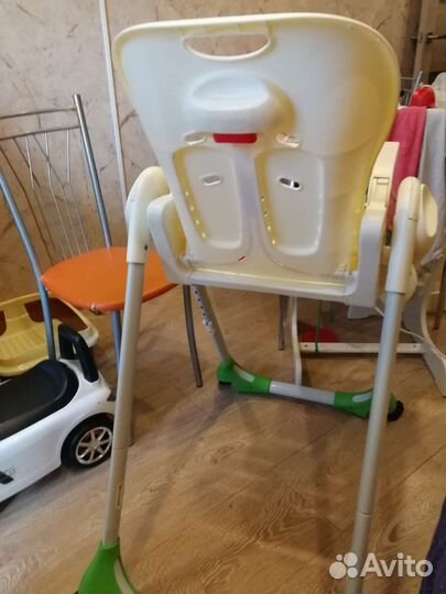 Стульчик для кормления chicco polly с Новым чехлом