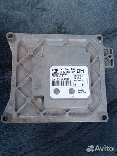 Блок управления двигателем на opel астра н