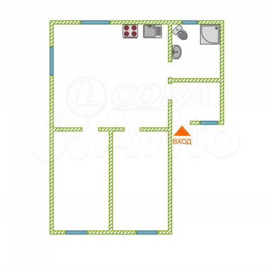 Дача 80 м² на участке 5 сот.