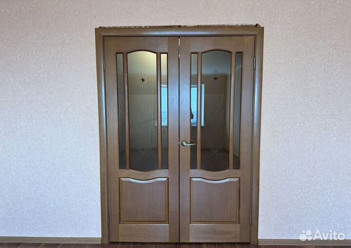 Двери межкомнатные двухстворчатые бу