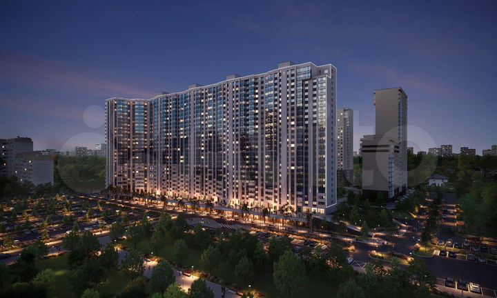 2-к. квартира, 68 м², 22/25 эт.