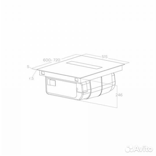 Индукционная панель Elica nikolatesla FIT BL/A/60