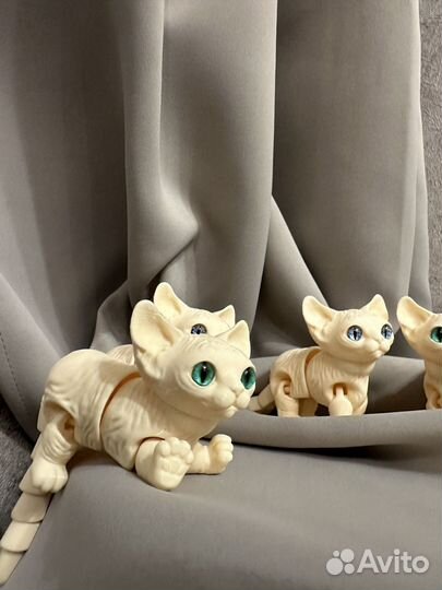 Котята 3D пластик