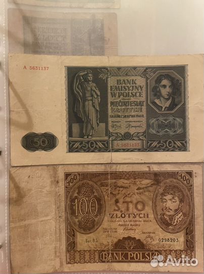 Коллекция банкнот Польша