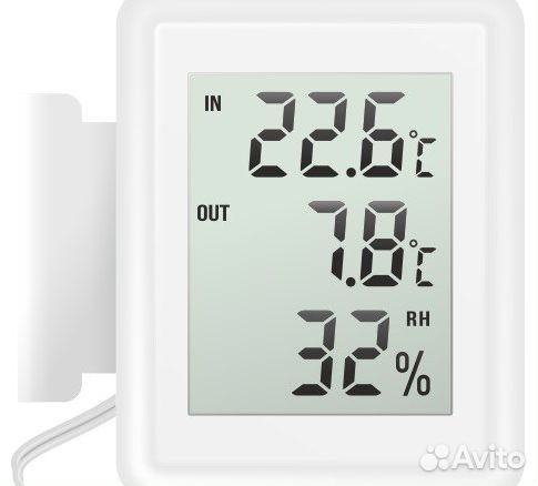 Термометр электронный для окон/термогигрометр SKF