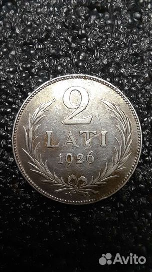 2 лата 1926 Латвия серебро