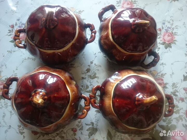 Горшочки для запекания 4 шт керамика