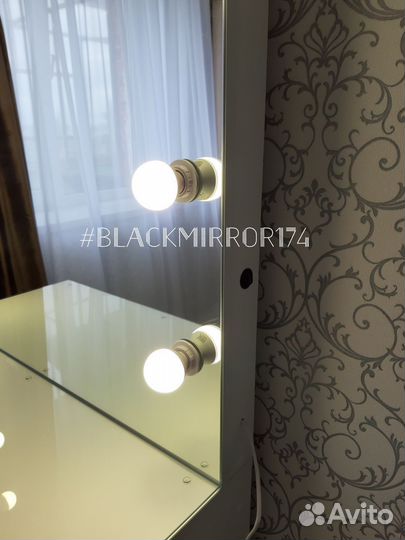 Гримёрка с безрамным зеркалом и подсветкой