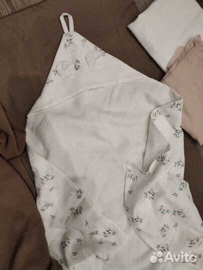 Муслиновое полотенце ручная работа