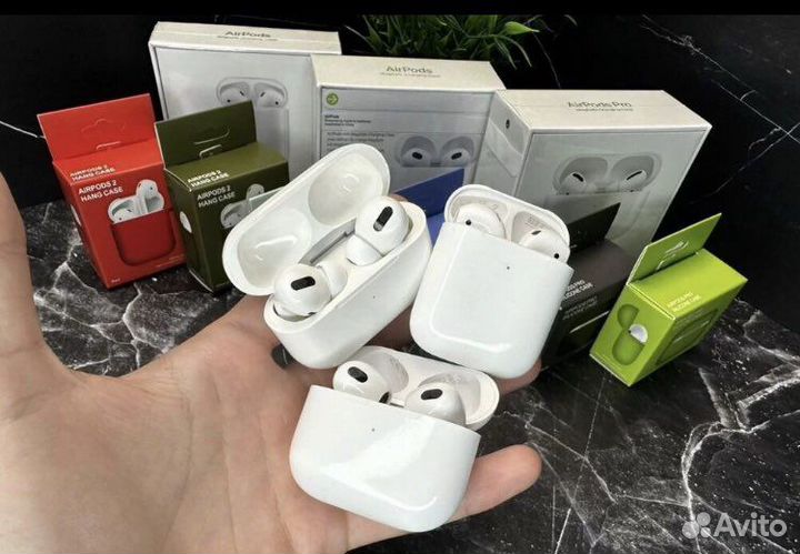 AirPods Pro 2/ AirPods 2/ AirPods 3 + чехол