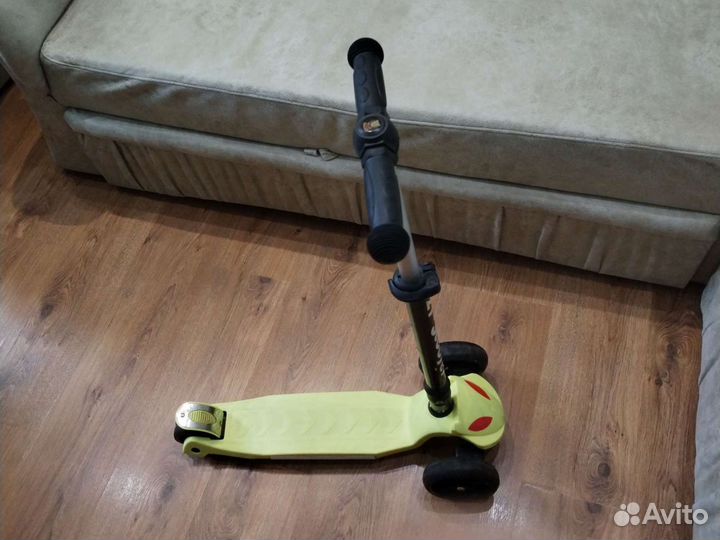 Самокат 21st Scooter, светящиеся колеса, складной