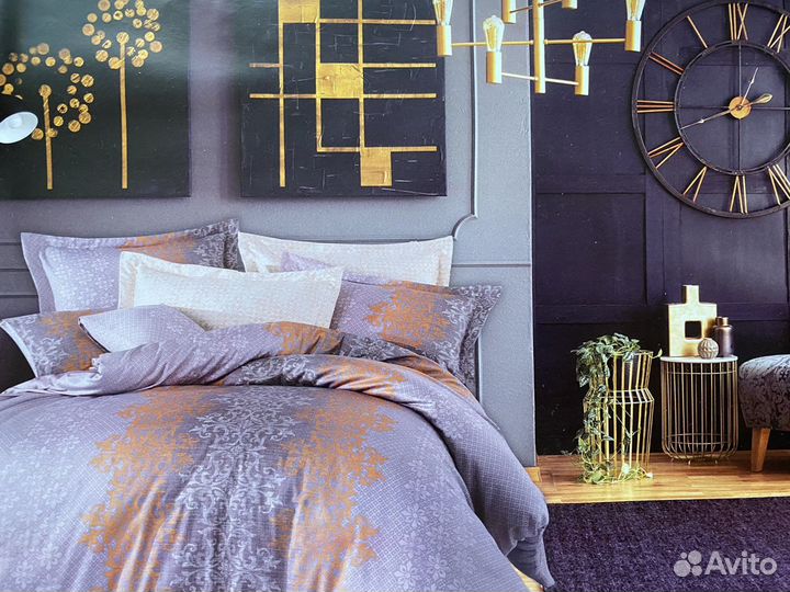 Белье постельное евро из сатина