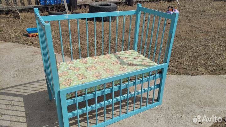 Детская кровать натур дерево