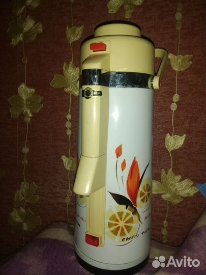 Термос с помпой СССР