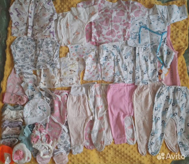 Одежда для девочки 0-7 месяцев