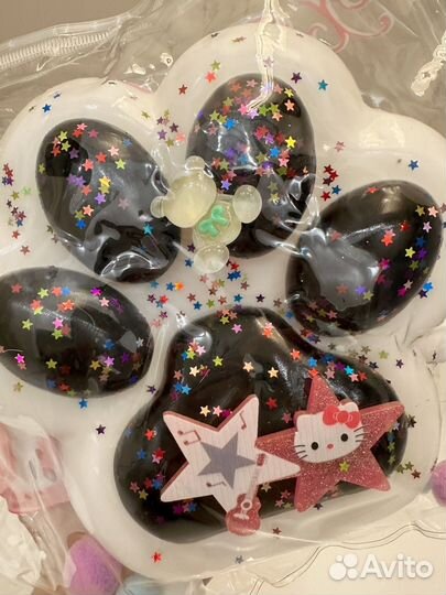 Самый большой сквиш таба лапка подарочный