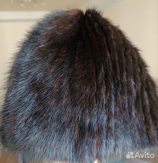 Шапка ушанка норковая женская