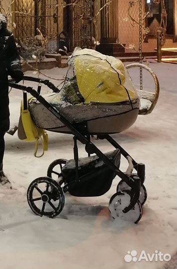 Коляска 2 в 1 эко кожа