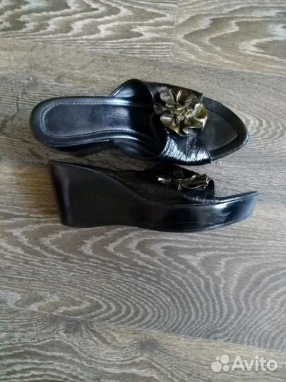 Сабо натуральная кожа