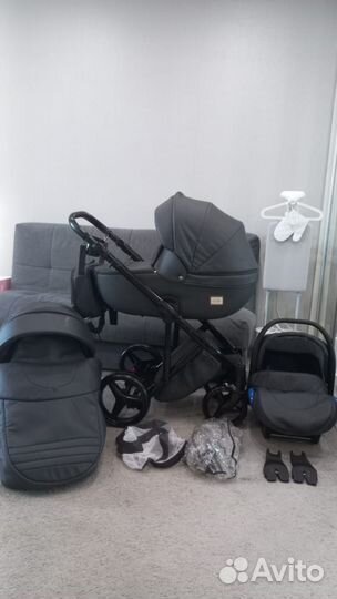 Детская коляска Adamex Лучано Deluxe 3в1