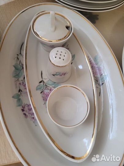 Столовый сервиз Сирень Дулево СССР 1960