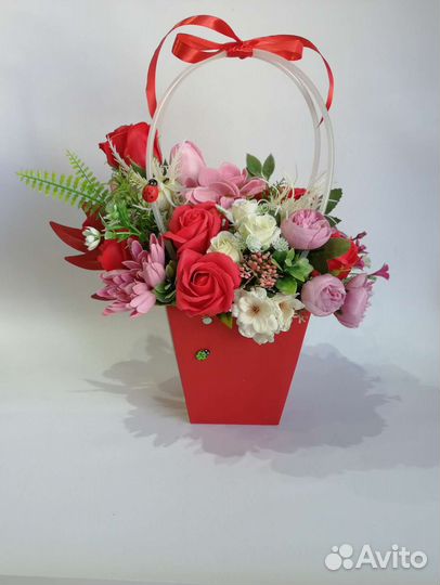 Букеты из мыльных, пенных цветов