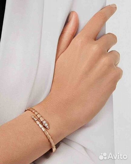 Браслет Булгари из золота, бриллианты 0.47ct