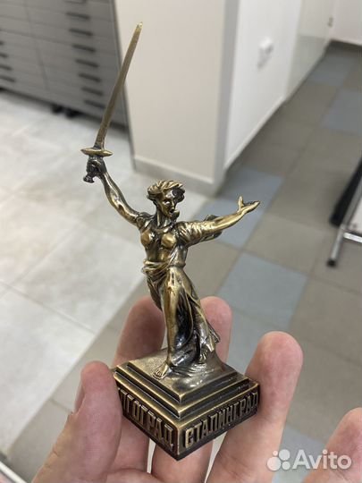 Статуэтка Родина мать Цельнометаллическая бронза