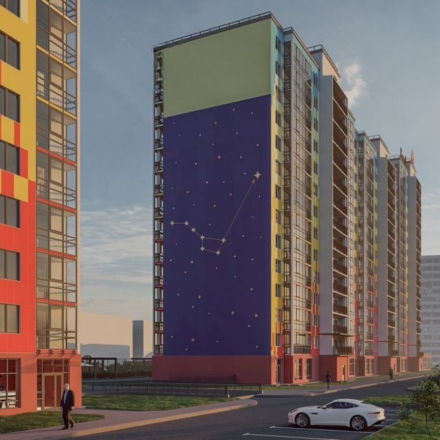 2-к. квартира, 63,5 м², 7/15 эт.