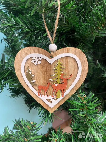 Новогодние деревянные игрушки