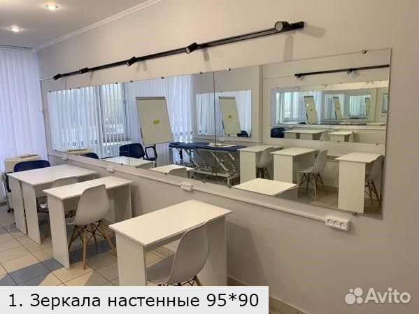 Мебель в салон красоты: зеркала, раковина, полки