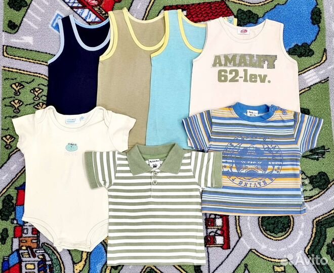 Много одежды на мальчика р.62-68, мало б/у