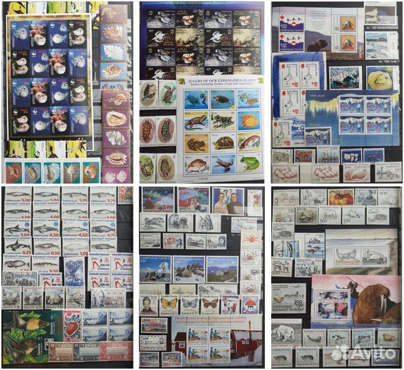 Марки Фран.терр.и Гренландия(Дат)