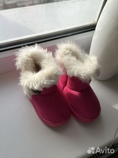 Угги детские розовые