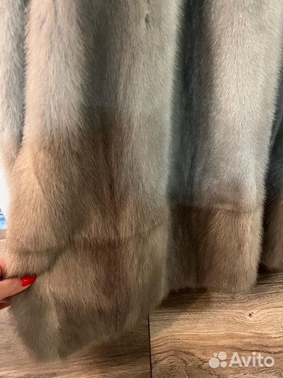 Шуба норка голубая 48 50