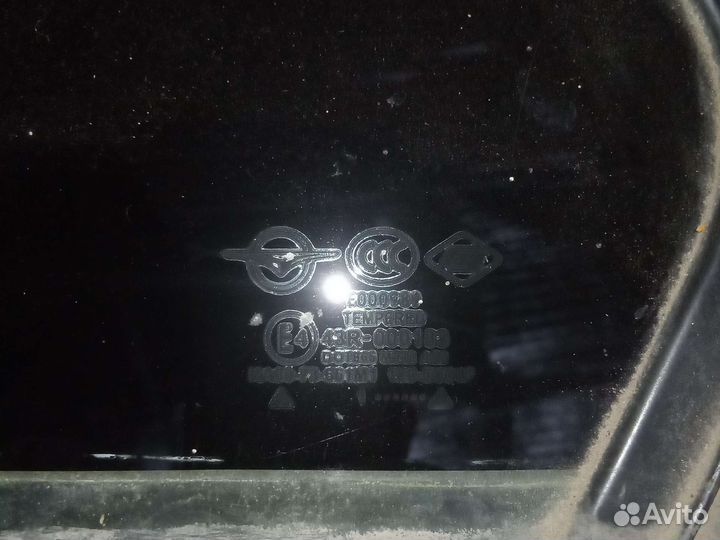 Стекло глухое задней левой двери Haima 3