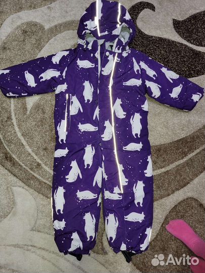 Зимний комбинезон для девочки 98