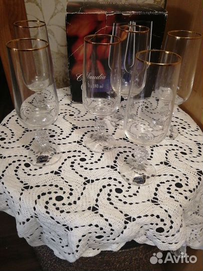 Набор бокалов. Чехия Богемия