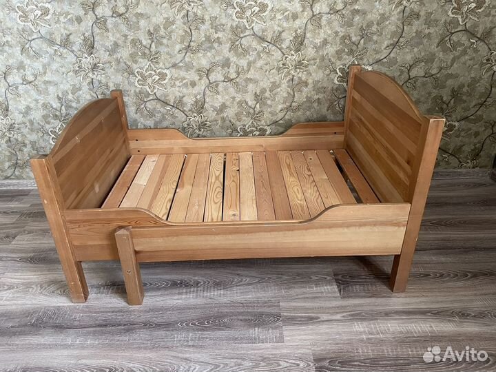 Растущая кровать ikea+матрац+наматрасник