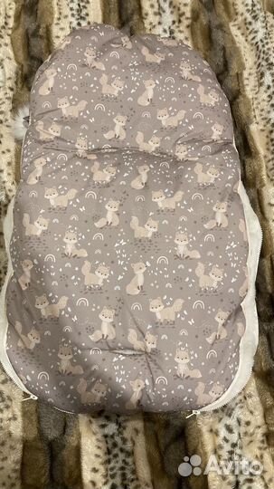 Конверт зимний на овчине от 0-6 месяцев(56-80см)