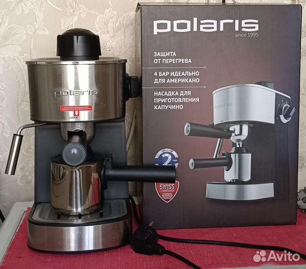 Кофеварка рожковая polaris