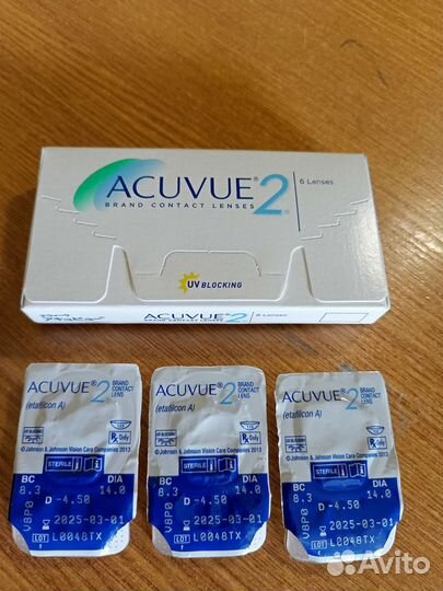 Линзы контактные acuvue 2