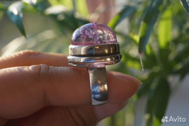 Серебряное кольцо с аметистом