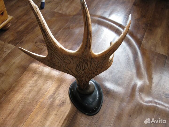 Вешалка рог лося металл