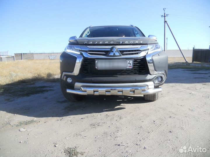 Mitsubishi Pajero Sport (c 2015г) Передняя защита