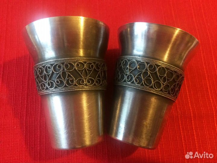 Посуда Мельхиор позолота