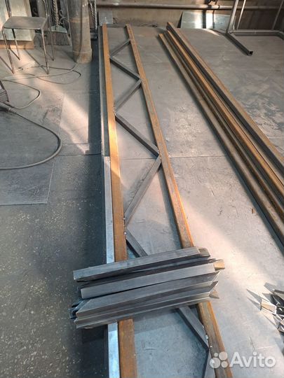 Каркас навеса 5,5 х 6,3 м